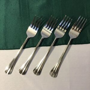 International Smithfield Stainless Steel Salad Forks Set of 4